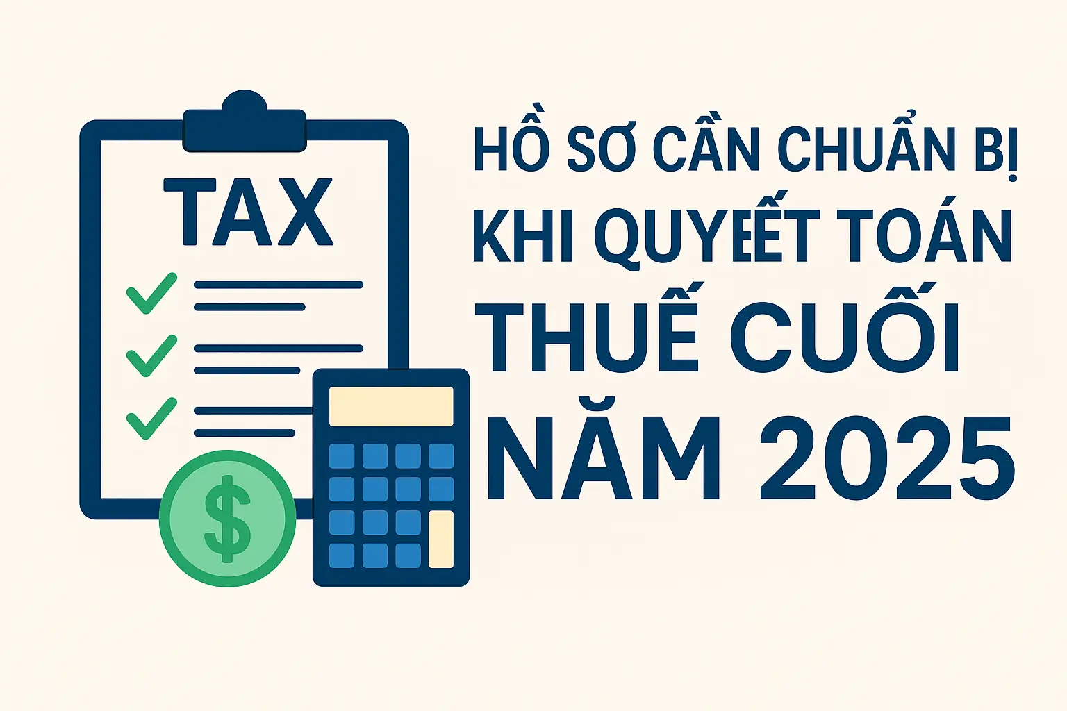 Hồ sơ cần chuẩn bị khi quyết toán thuế cuối năm 2025 – Danh mục chi tiết cho doanh nghiệp & cá nhân